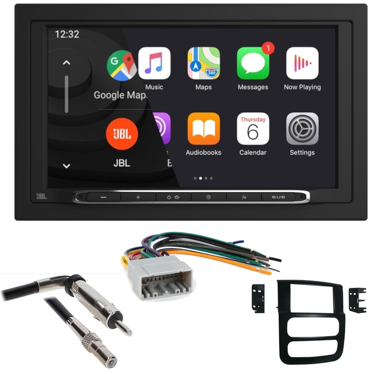 2002-2008 Dodge Ram 1500 JBL Double DIN Wireless Car Stereo Upgrade Image 1