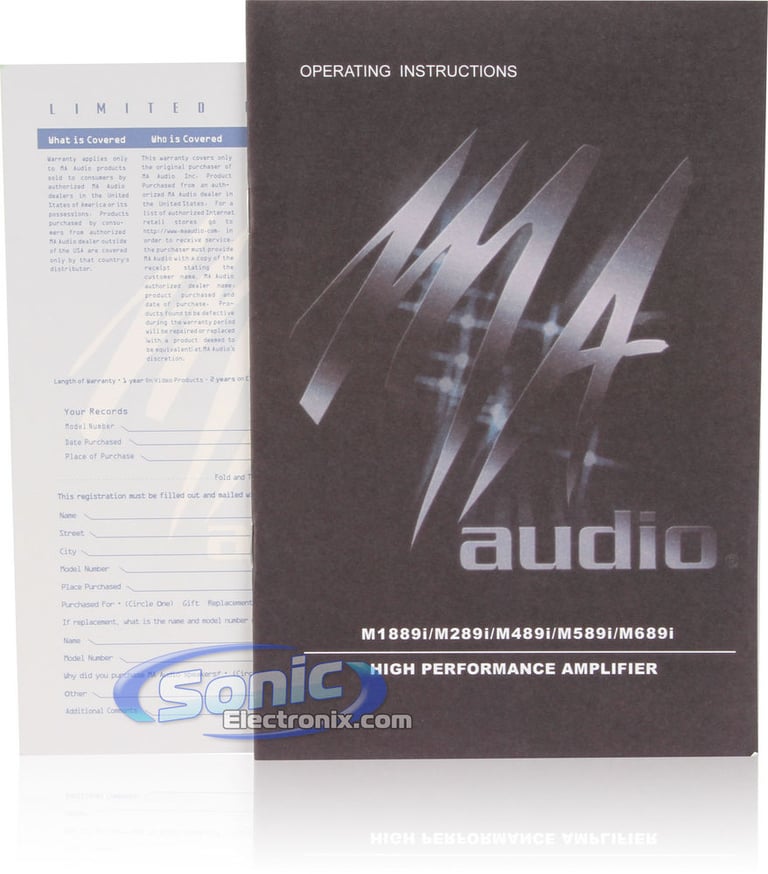 MA Audio M589I Image 7