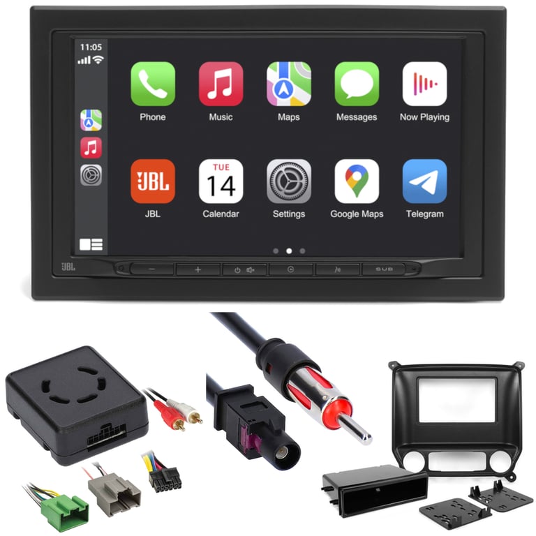 2014-2018 Chevrolet Silverado JBL Double DIN Wireless Car Stereo Upgrade Image 1