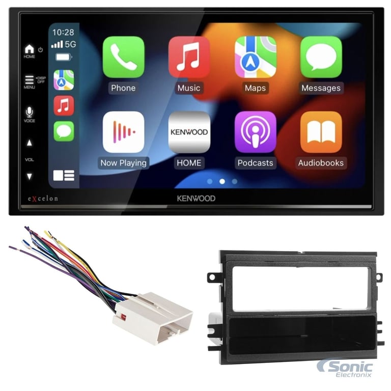 2004-2008 Ford F-150 Kenwood Double DIN Bluetooth Car Stereo Upgrade Image 1