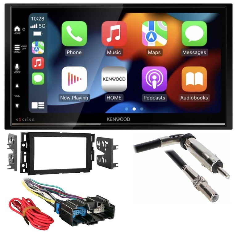 2007-2013 Chevrolet Silverado Kenwood Double DIN Bluetooth Car Stereo Upgrade Image 1