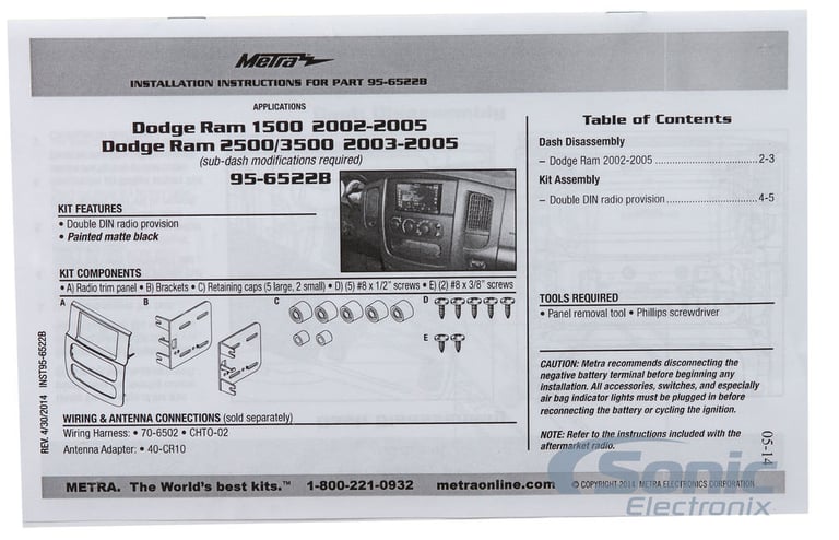 2002-2008 Dodge Ram 1500 Kenwood Double DIN Bluetooth Car Stereo Upgrade Image 16