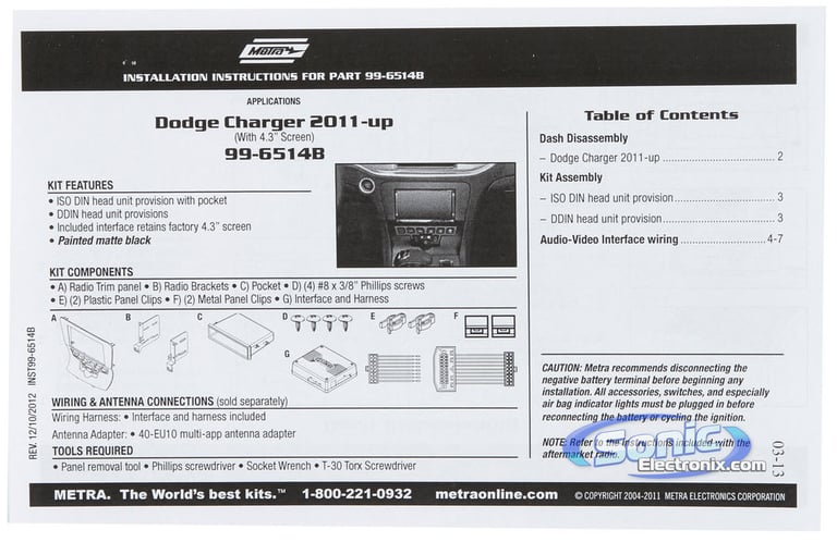 2011-2023 Dodge Charger Kenwood Double DIN Bluetooth Car Stereo Upgrade Image 22