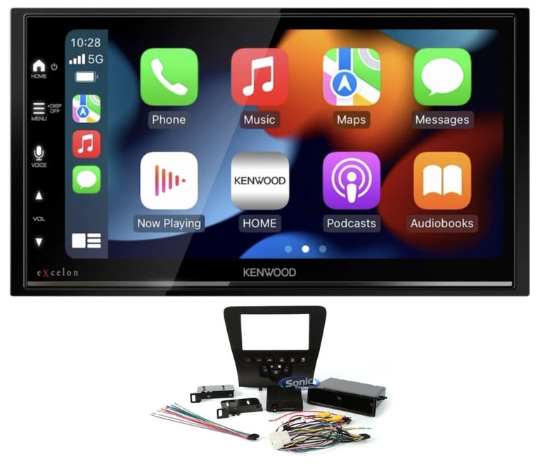 2011-2023 Dodge Charger Kenwood Double DIN Bluetooth Car Stereo Upgrade Image 1