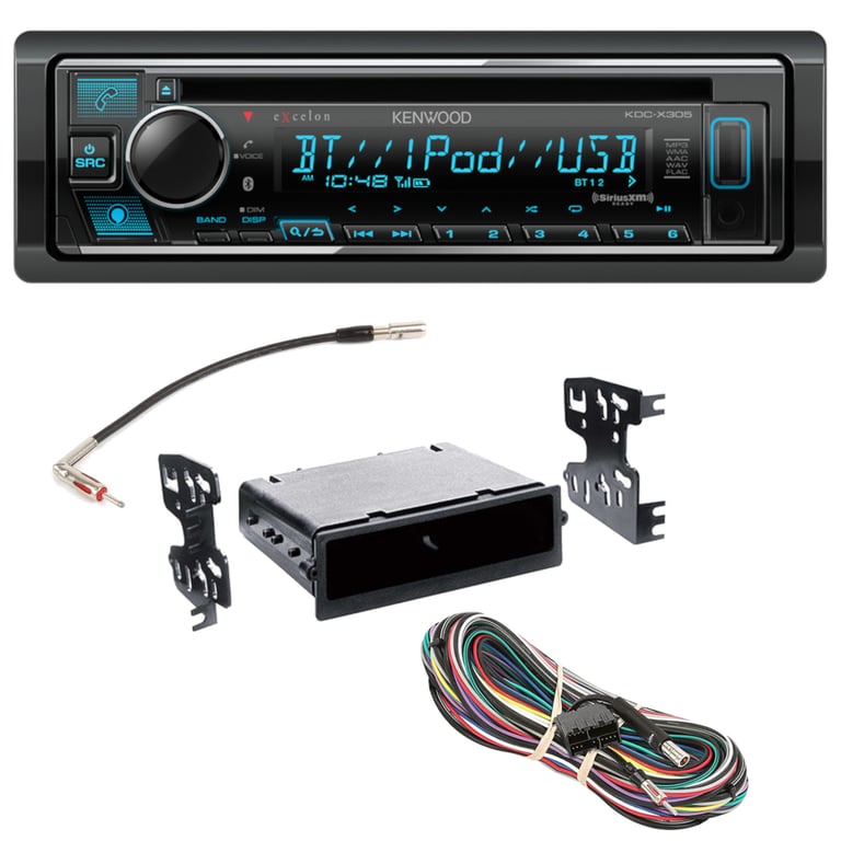 1990-1996 Chevy Corvette Single DIN CD w/ Bluetooth Car Stereo Upgrade | Kenwood Image 1