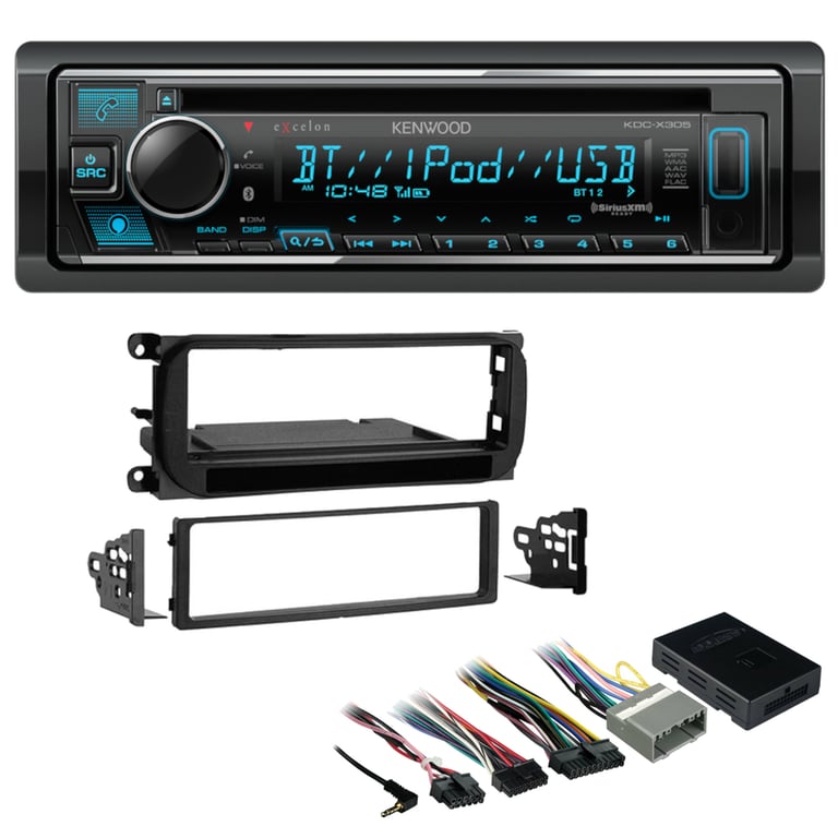 2002-2005 Dodge RAM1500 Single DIN CD w/ Bluetooth Car Stereo Upgrade | Kenwood Image 1