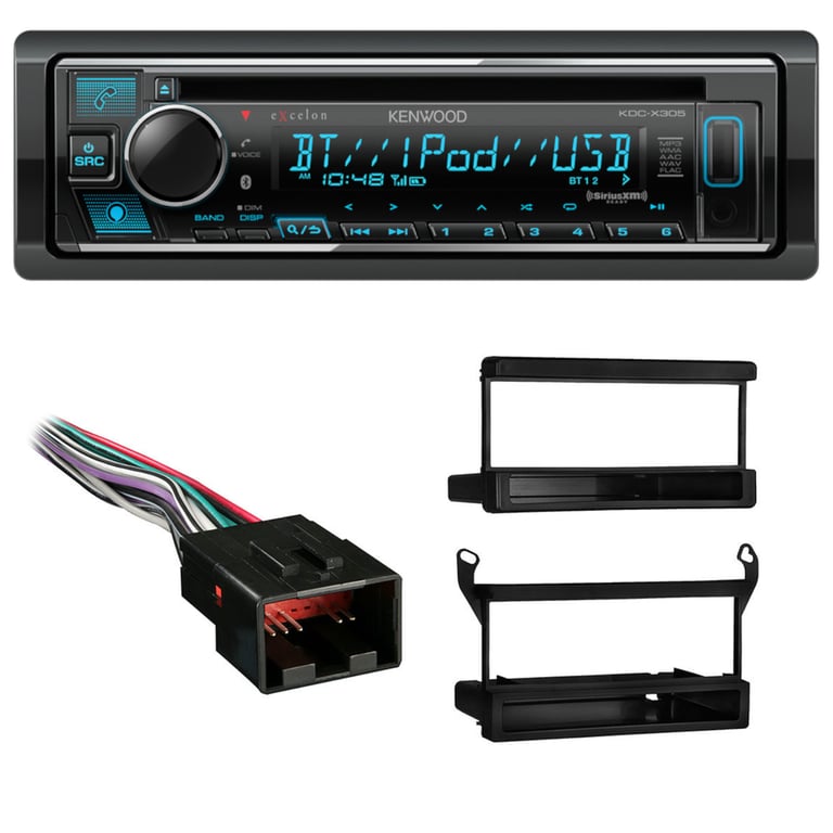 1998-2011 Ford Ranger Single DIN CD w/ Bluetooth Car Stereo Upgrade | Kenwood Image 1