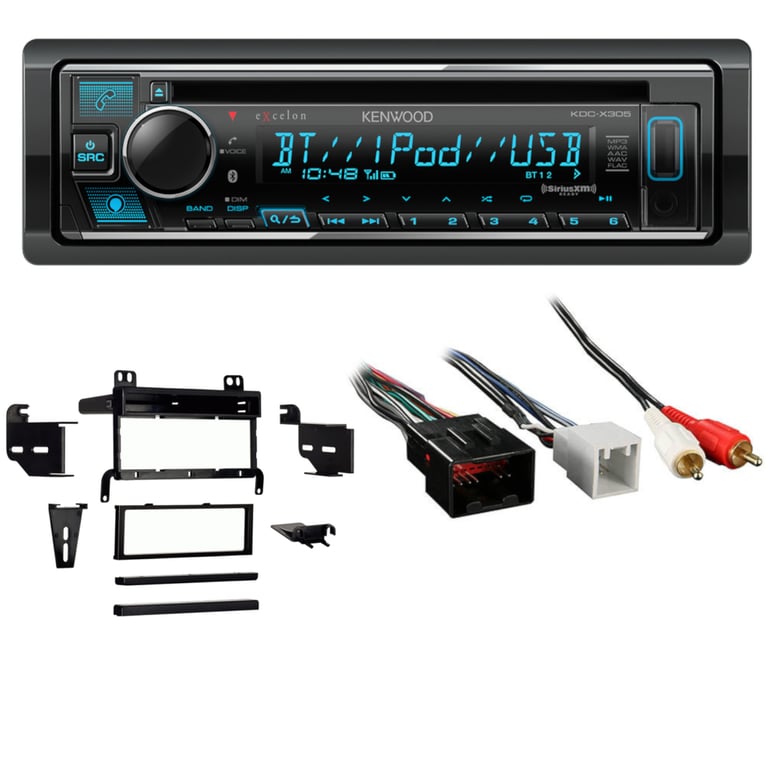 2001-2003 Ford Mustang Single DIN CD w/ Bluetooth Car Stereo Upgrade | Kenwood Image 1
