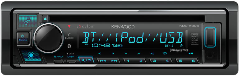 2001-2003 Ford Mustang Single DIN CD w/ Bluetooth Car Stereo Upgrade | Kenwood Image 2