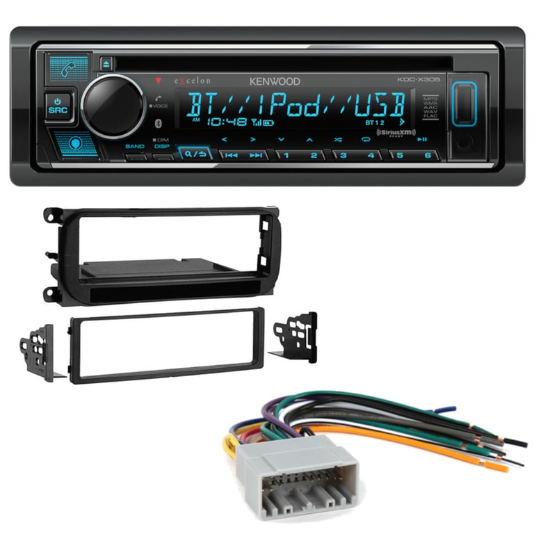 2002-2005 Dodge RAM1500 Single DIN CD w/ Bluetooth Car Stereo Upgrade | Kenwood Image 1