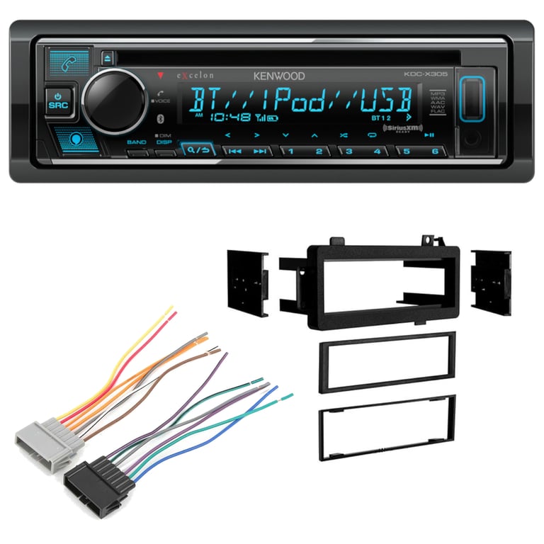 1994-2001 Dodge RAM1500 Single DIN CD w/ Bluetooth Car Stereo Upgrade | Kenwood Image 1