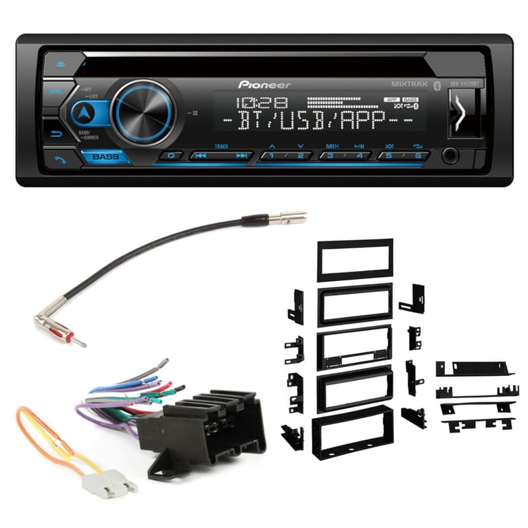 1984-1989 Chevy Corvette Single DIN CD w/ Bluetooth Car Stereo | Pioneer Image 1