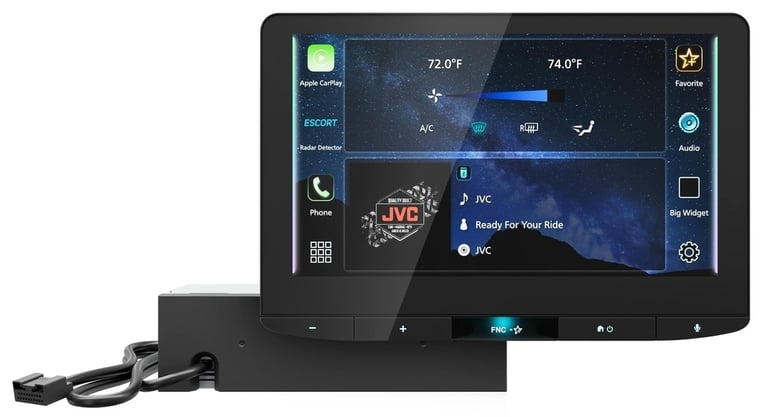 JVC KW-Z1000AW Direct Fit Digital Receiver Package Image 3