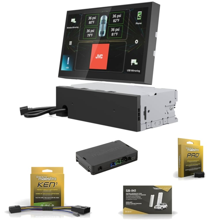 JVC KW-Z800AW Direct Fit Digital Receiver Package Image 1