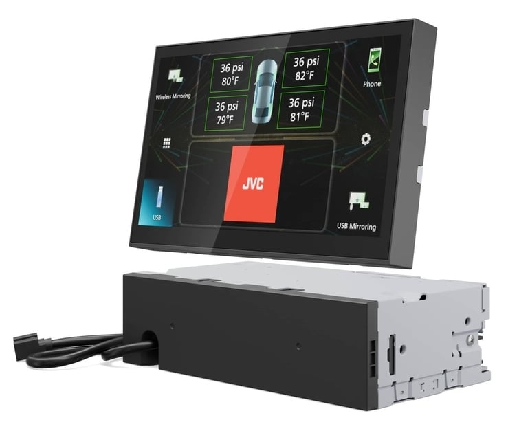 JVC KW-Z800AW Direct Fit Digital Receiver Package Image 3