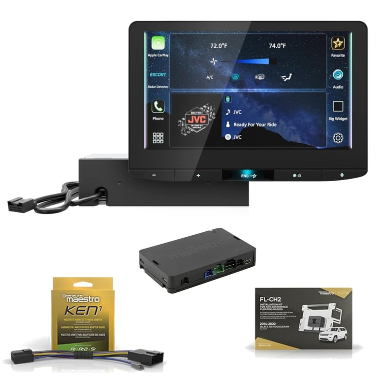 JVC KW-Z1000AW Direct Fit Digital Receiver Package Image 1