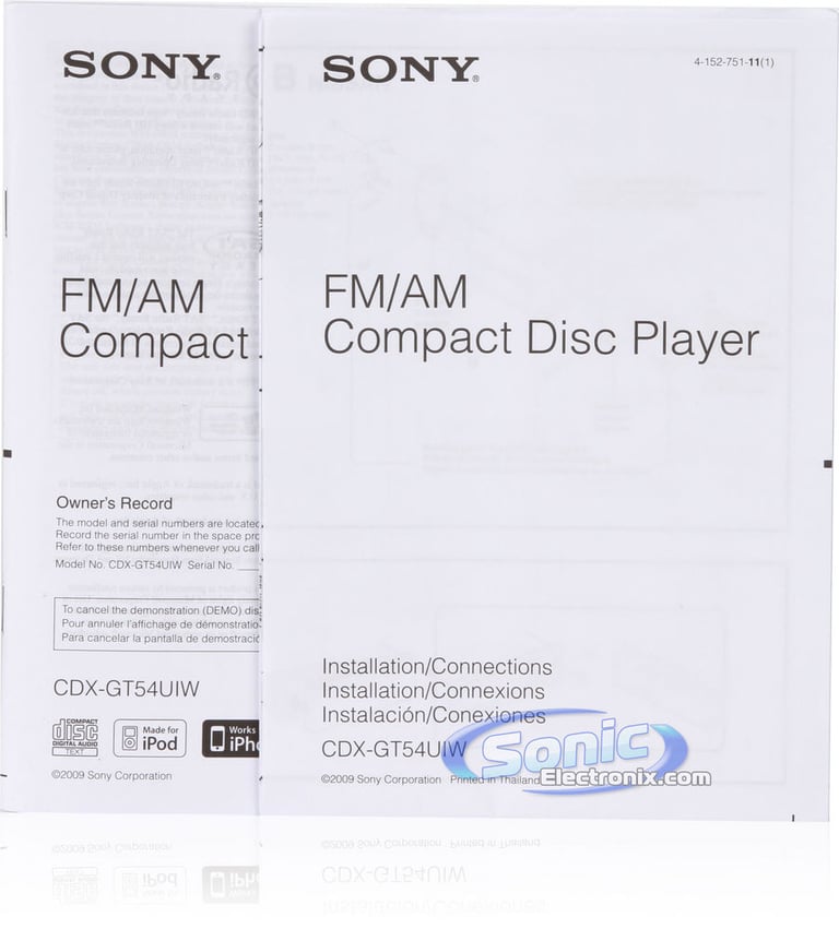Sony CDX-GT54UIW Image 7