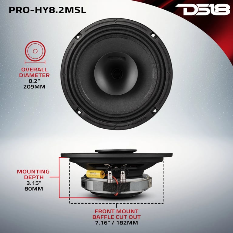 DS18 PRO-HY8.2MSL (Sold Individually) (Open Box, Good) Image 8