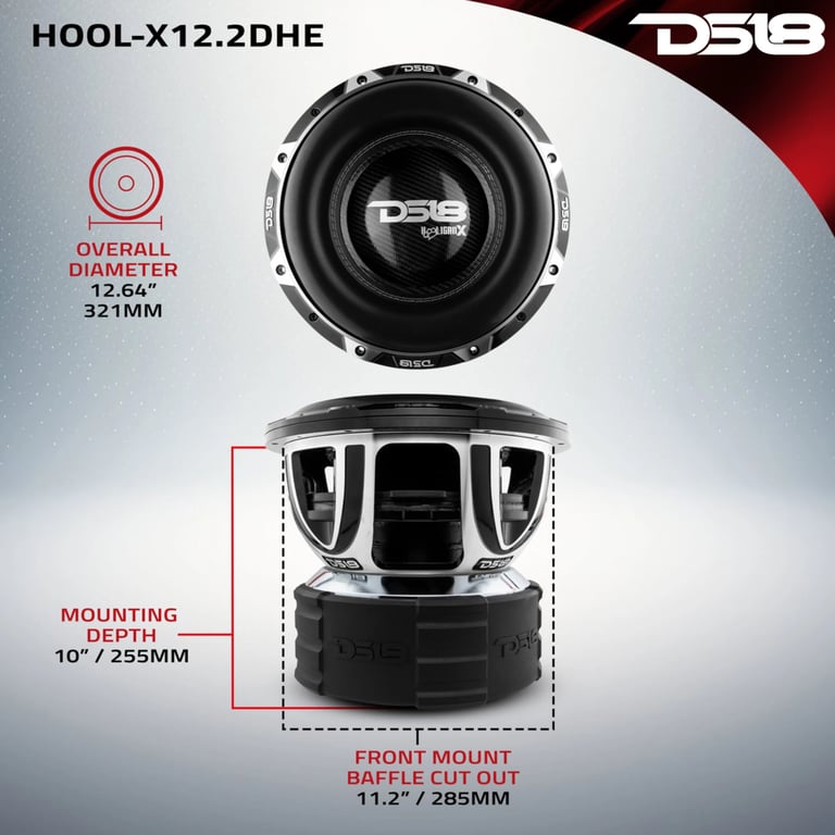 DS18 Hooligan X 12" (HOOL-X12.2DHE) Image 7