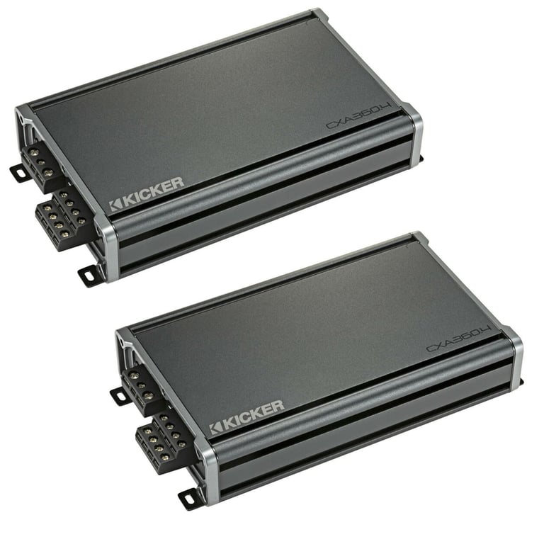 Kicker CXA360.4 (46CXA3604) 300W 4-Channel Car Stereo Power Amplifier (2 Pack) Image 1