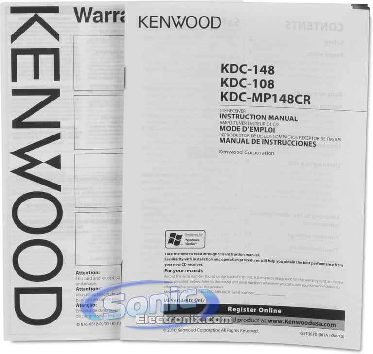 Kenwood KDC-148 Image 8