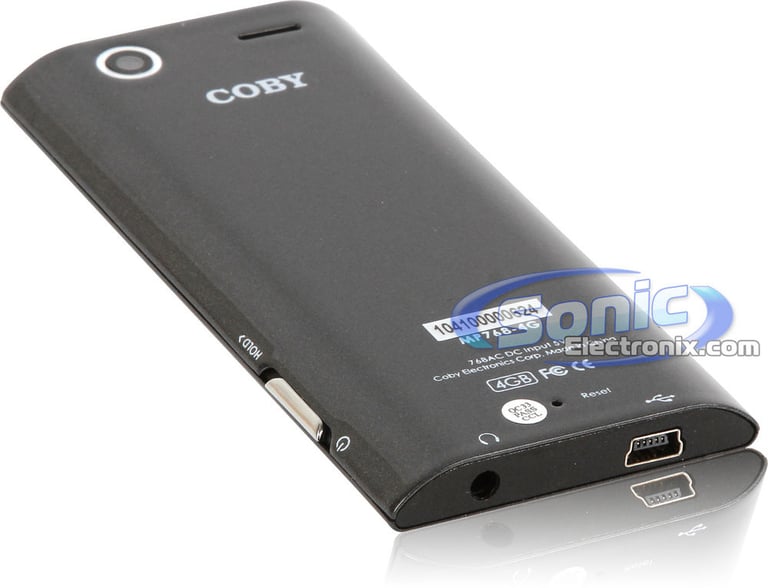 Coby MP768-4GBLK 4GB 2.4" Touchpad Video MP3 Player with Speaker and Camera - Black Image 4