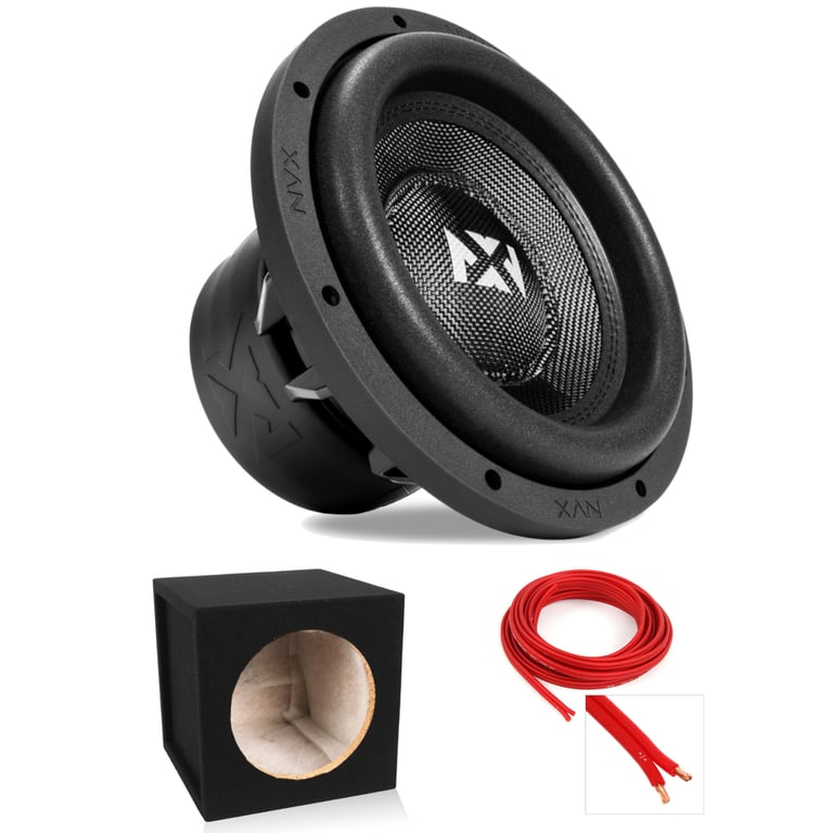 10" NVX VCW104 Subwoofer + Sealed Enclosure + Speaker Wire Image 1