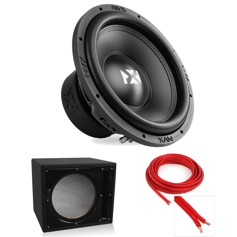 NVX VSW122v3 with Ported Subwoofer Enclosure Image 1