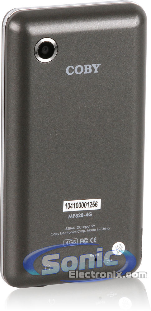 Coby MP828-4GBLK 4GB Portable 2.8" Touch Screen MP3/MP4 Video Media Player (MP828-4G Black) Image 3