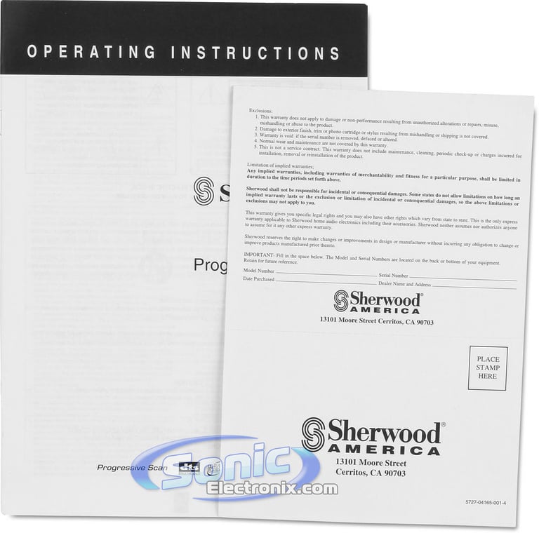 Sherwood VD-4500 Image 8