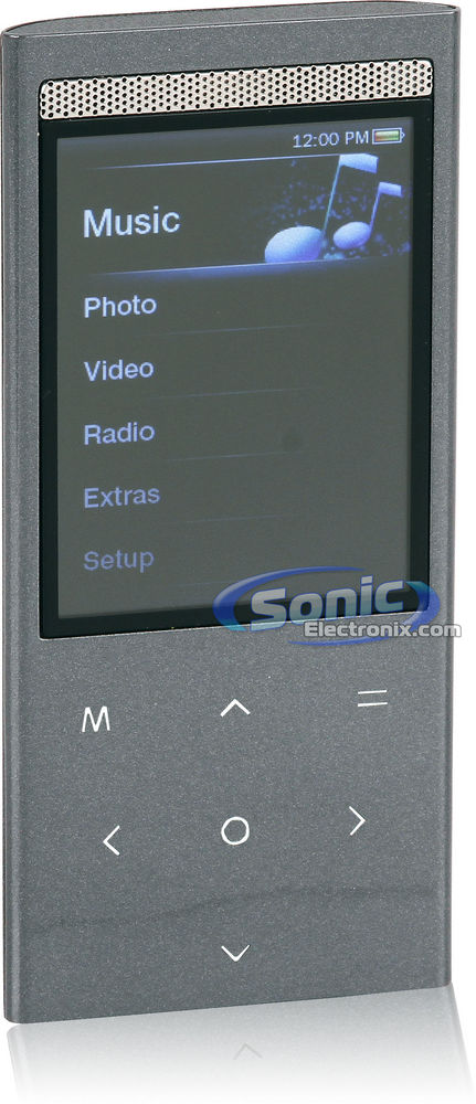 Coby MP768-4GBLK 4GB 2.4" Touchpad Video MP3 Player with Speaker and Camera - Black Image 2