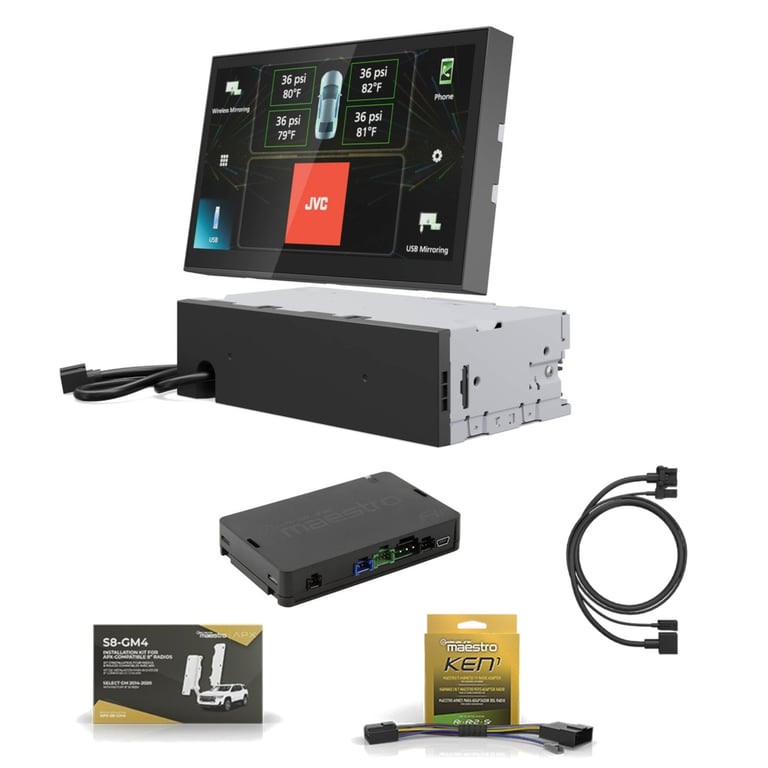JVC KW-Z800AW Direct Fit Digital Receiver Package Image 1