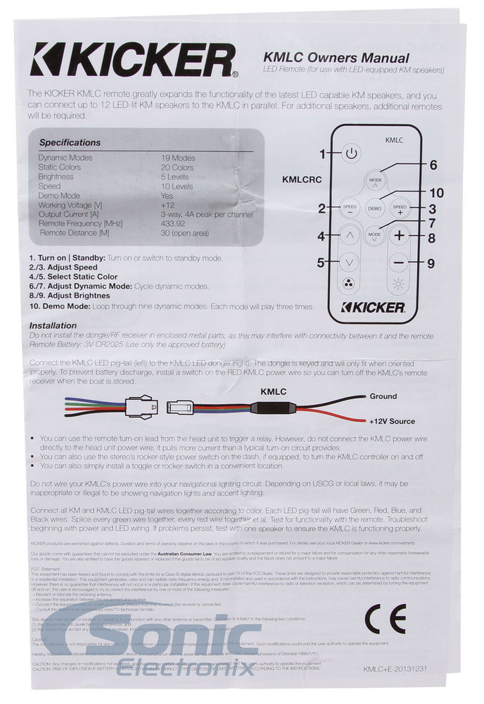 Kicker KMG10W with Lighting Controller Image 10