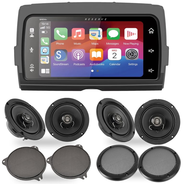 Soundstream Reserve WHD14+ with NVX XFHD6F Faring and Rear XFHD6R Speakers Image 1