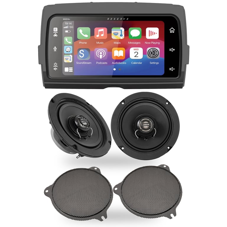 Soundstream Reserve WHD14+ with NVX XFHD6F Front Faring Speakers Image 1