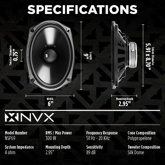 NVX N-Series Speaker Upgrade Kit for 2004-2008 Toyota Solara Image 15