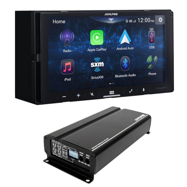 Alpine iLX-W670-S with KTA-450 Amplifier Image 1