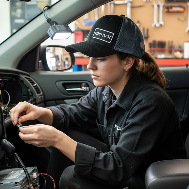 NVX Hat with Rectangular Logo Image 2