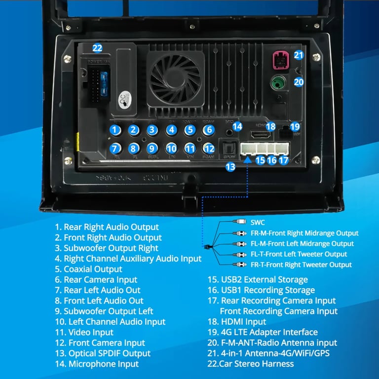 Vinland V13TA109N Custom Fit Digital Receiver Package Image 10