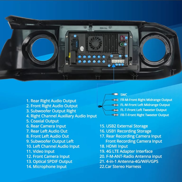 Vinland V13TA211N Custom Fit Digital Receiver Package Image 10