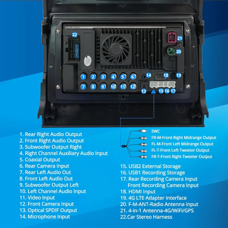 Vinland V13F1A09N Custom Fit Digital Receiver Package Image 10