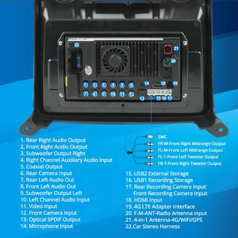 Vinland V13SL111N Custom Fit Digital Receiver Package Image 10