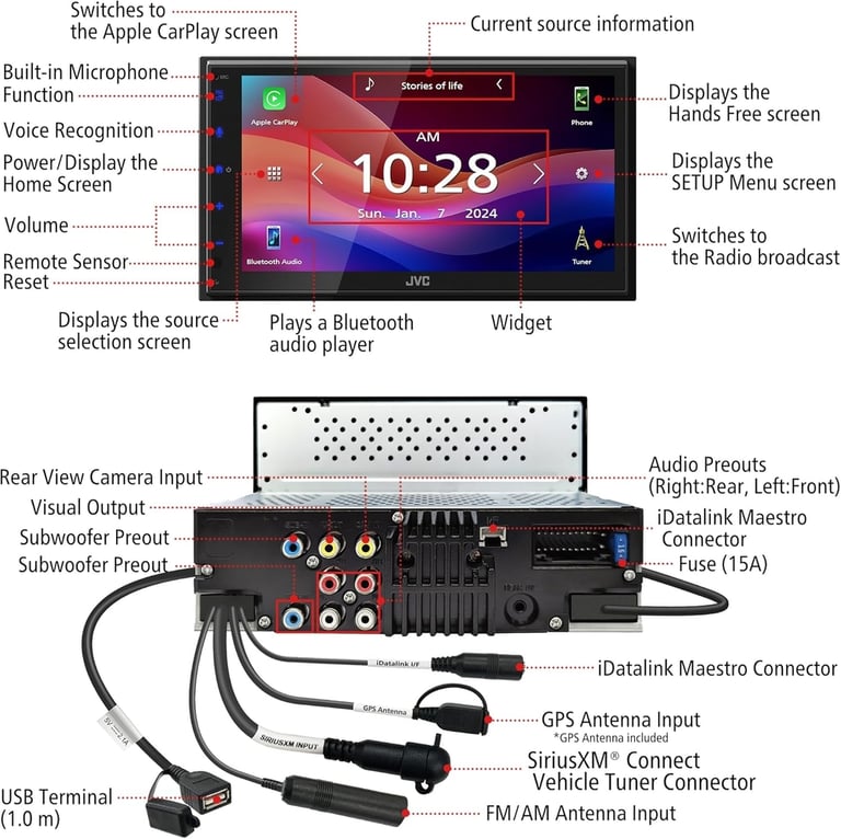 JVC KW-M595BT Image 4