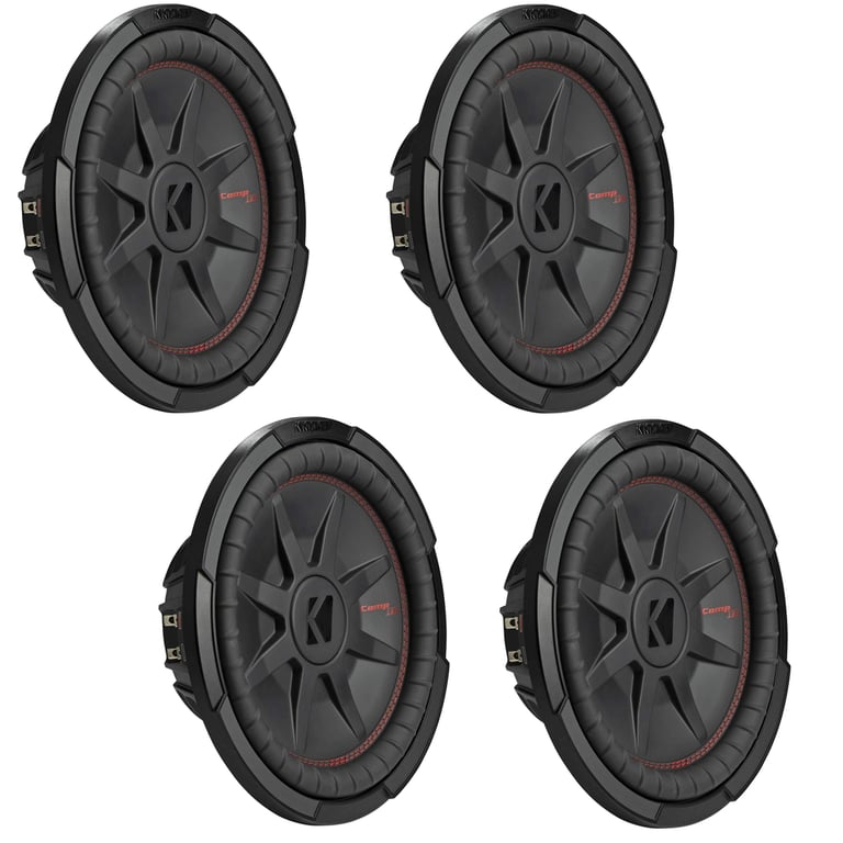 Kicker 48CWR124 12 Inch 1000 Watt 4 Ohm DVC Car Audio Stereo Subwoofer (4 Pack) Image 1