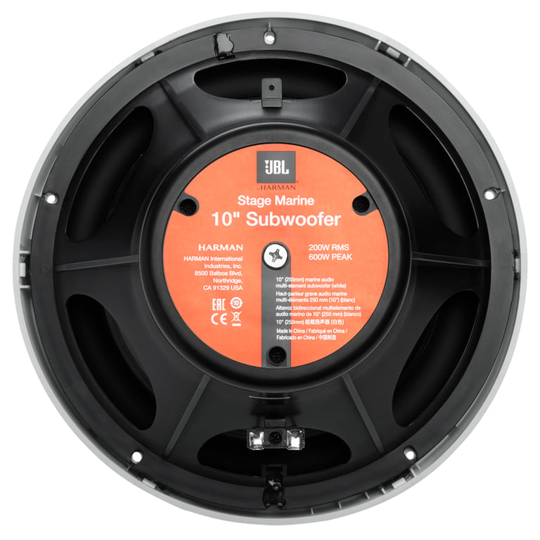 JBL Stage Marine 10 (JBLMARSUBST10WHTAM) Image 3