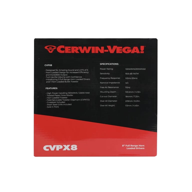 Cerwin-Vega CVPX8 (Sold Indvidually) Image 6