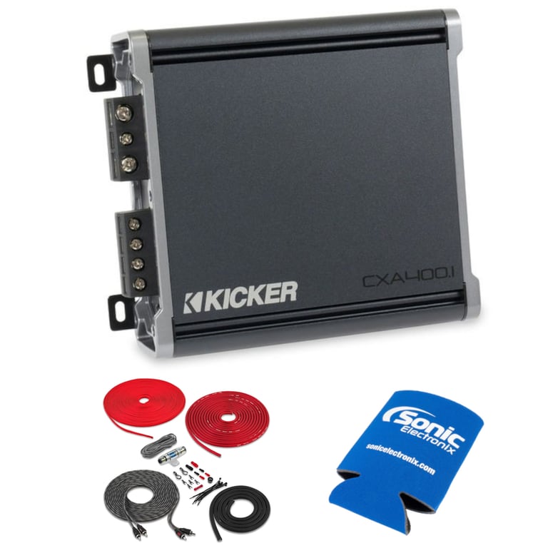 Kicker CXA400.1 (46CXA4001T) + Belva BAK82 with Koozie Image 1