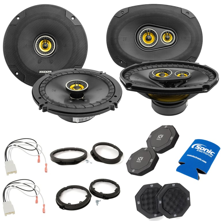 Kicker CS Series Complete Factory Speaker Replacement Kit with Koozie Image 1