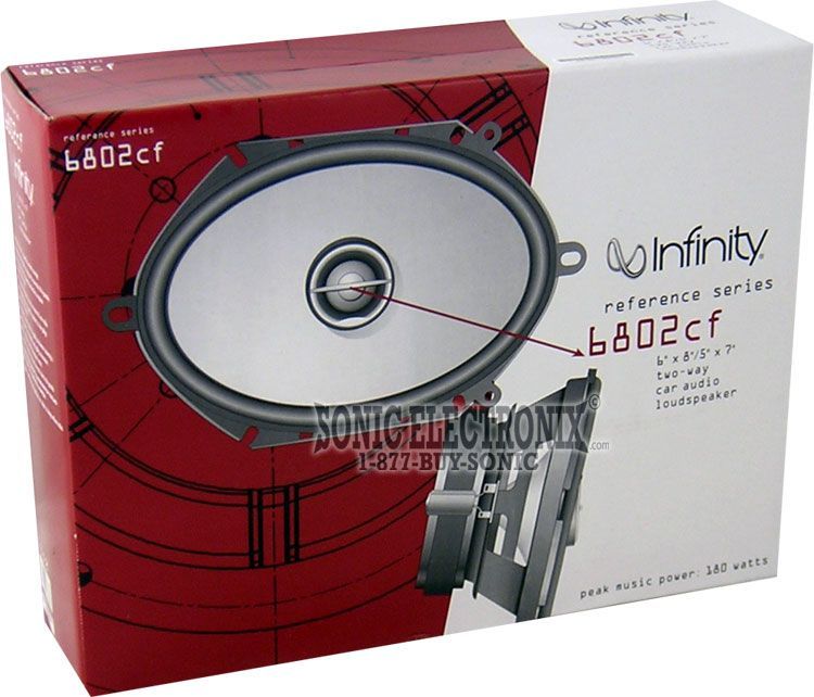 Infinity 6802cf 6" x 8" / 5" x 7" 2-Way Speakers Image 4