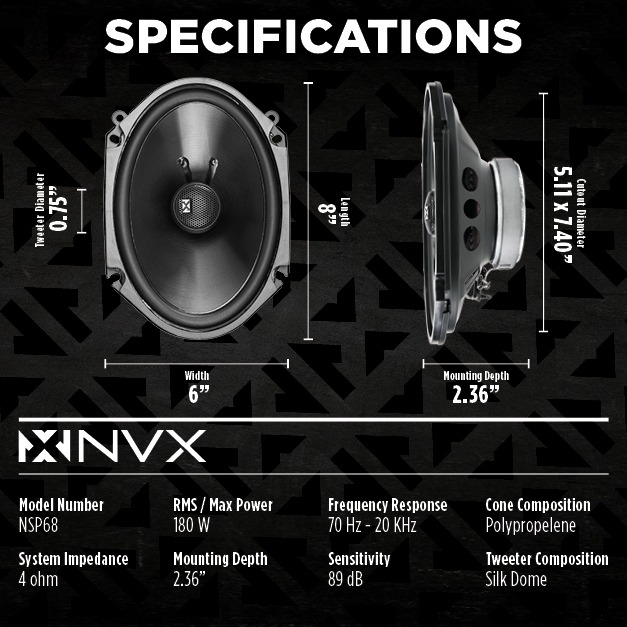 NVX N-Series Rear Speaker Upgrade Kit Image 7